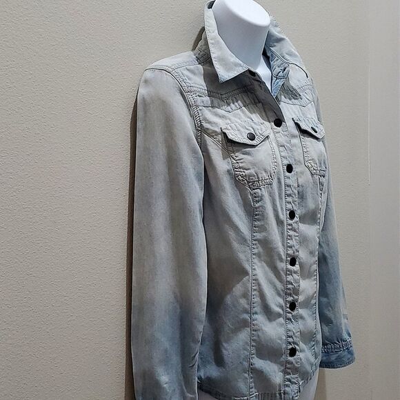 RUFF HEWN SHIRT, Sz S, BLUE, 100%COTTON, LONG SLEEVE - Picture 3 of 11